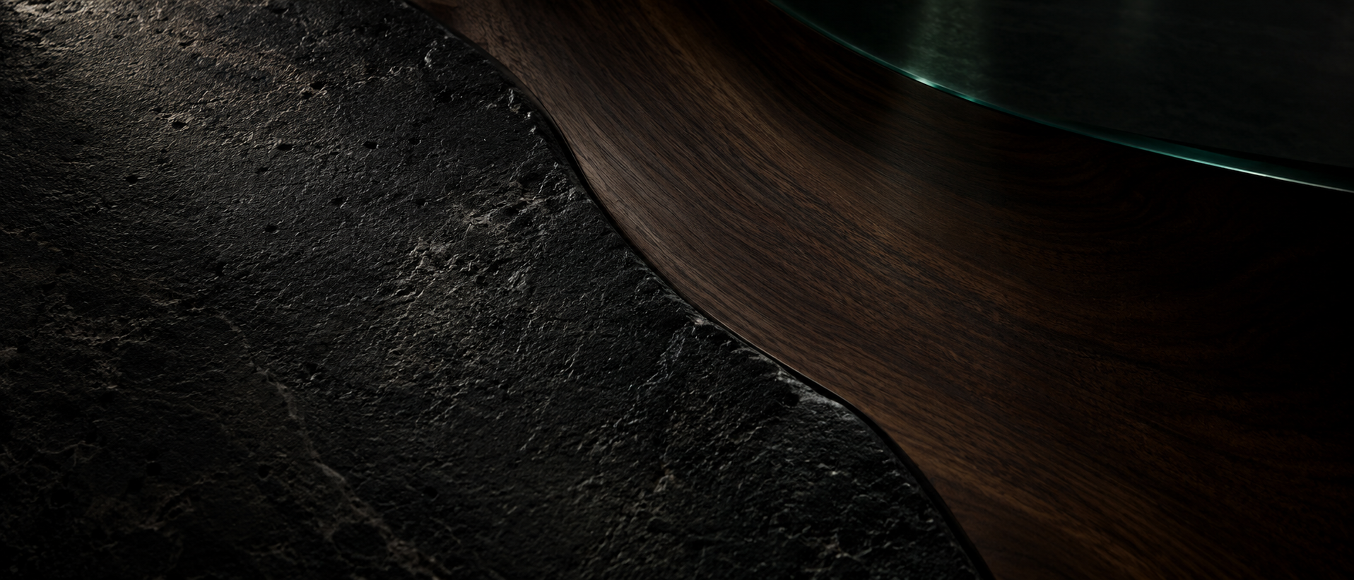 Dark stone and walnut texture